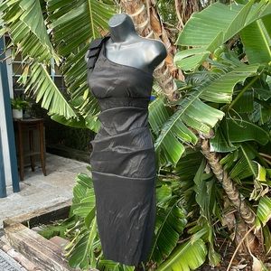 Xscape by Joanna Chen, a assymetric Bow body con dress
